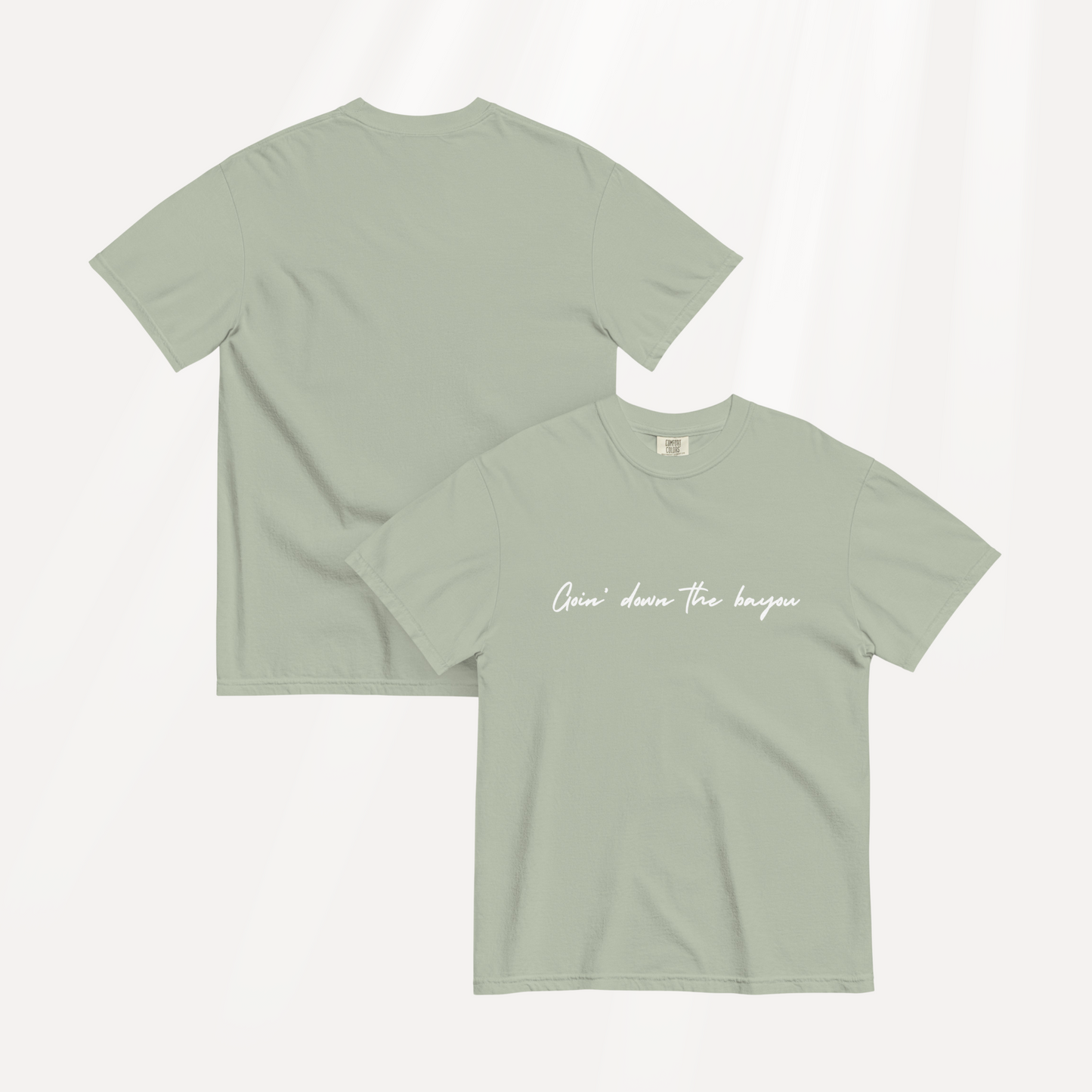 Bayou Comfort Colors Tee | Bay (White Print)