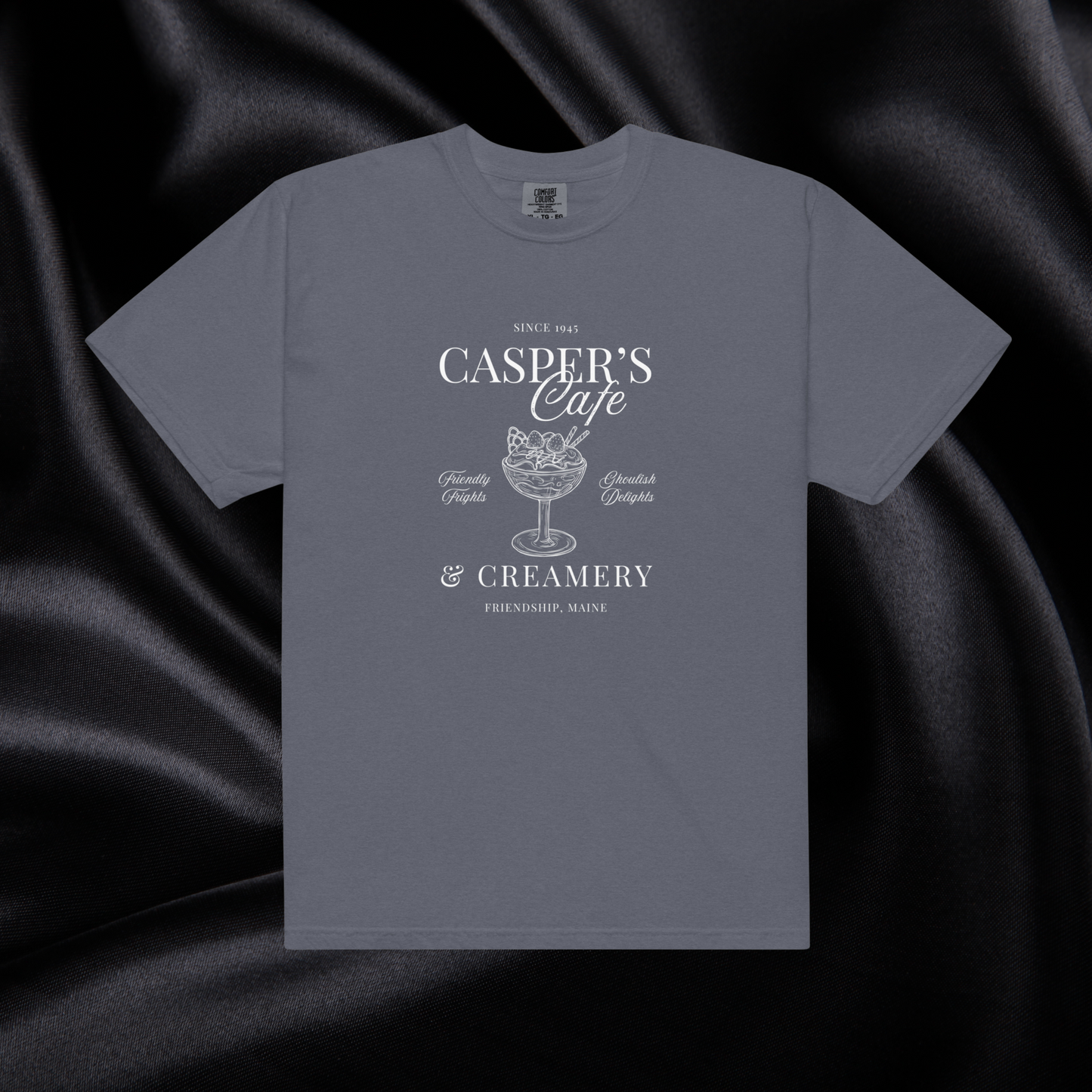 Casper's Cafe Comfort Colors Tee | Denim