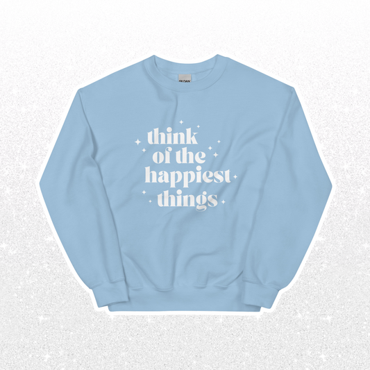 Happiest Things Crewneck | Light Blue