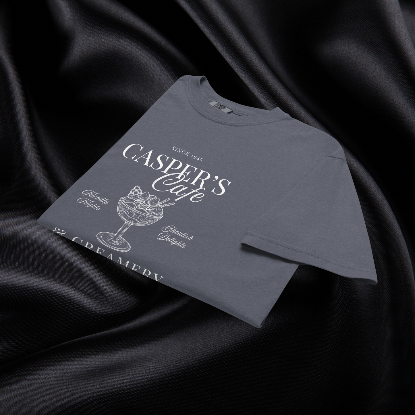 Casper's Cafe Comfort Colors Tee | Denim