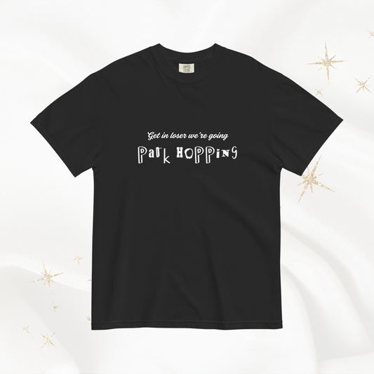 Get in Loser Comfort Colors Tee | Black (White Print)