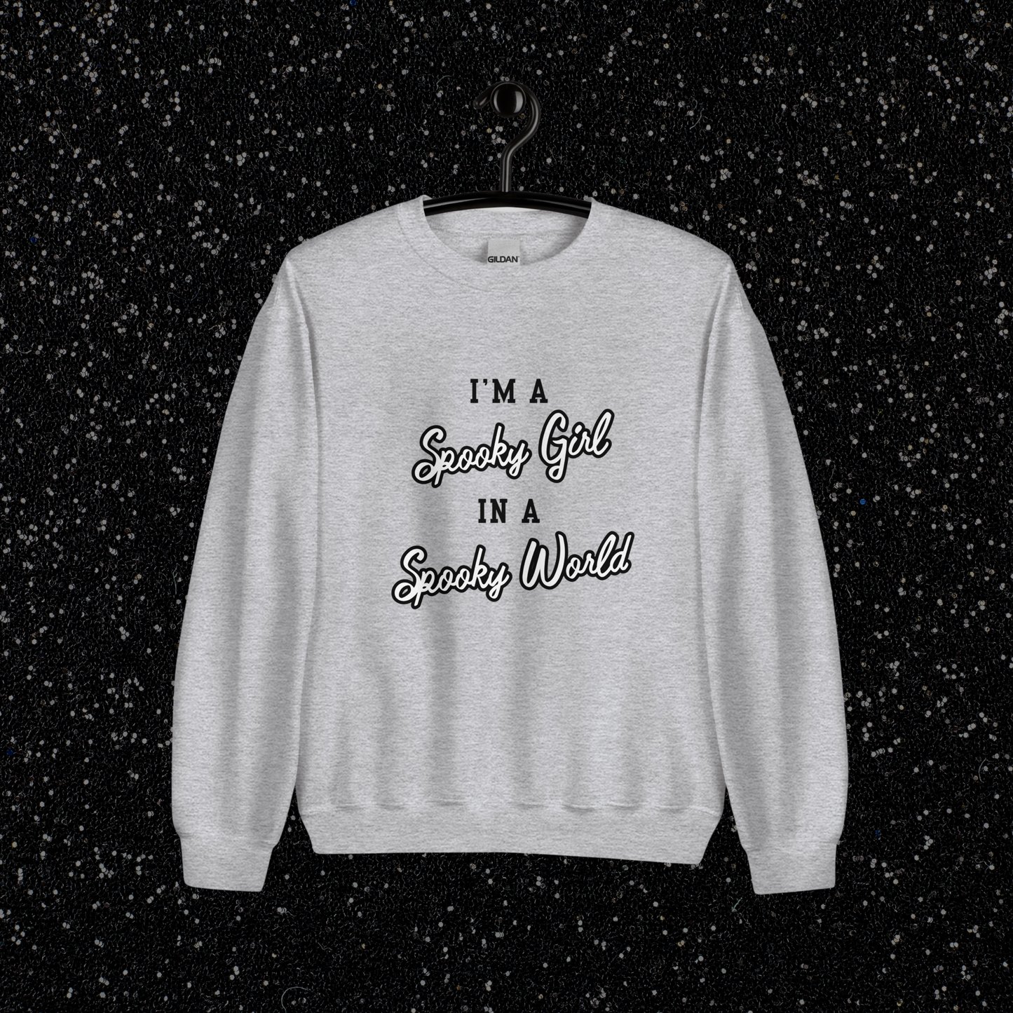 Spooky Girl Crewneck | Sport Gray