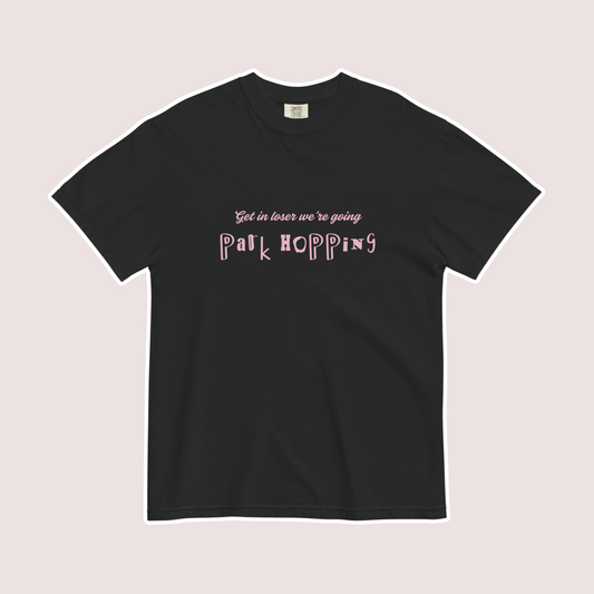 Get in Loser Comfort Colors Tee | Black (Pink Print)