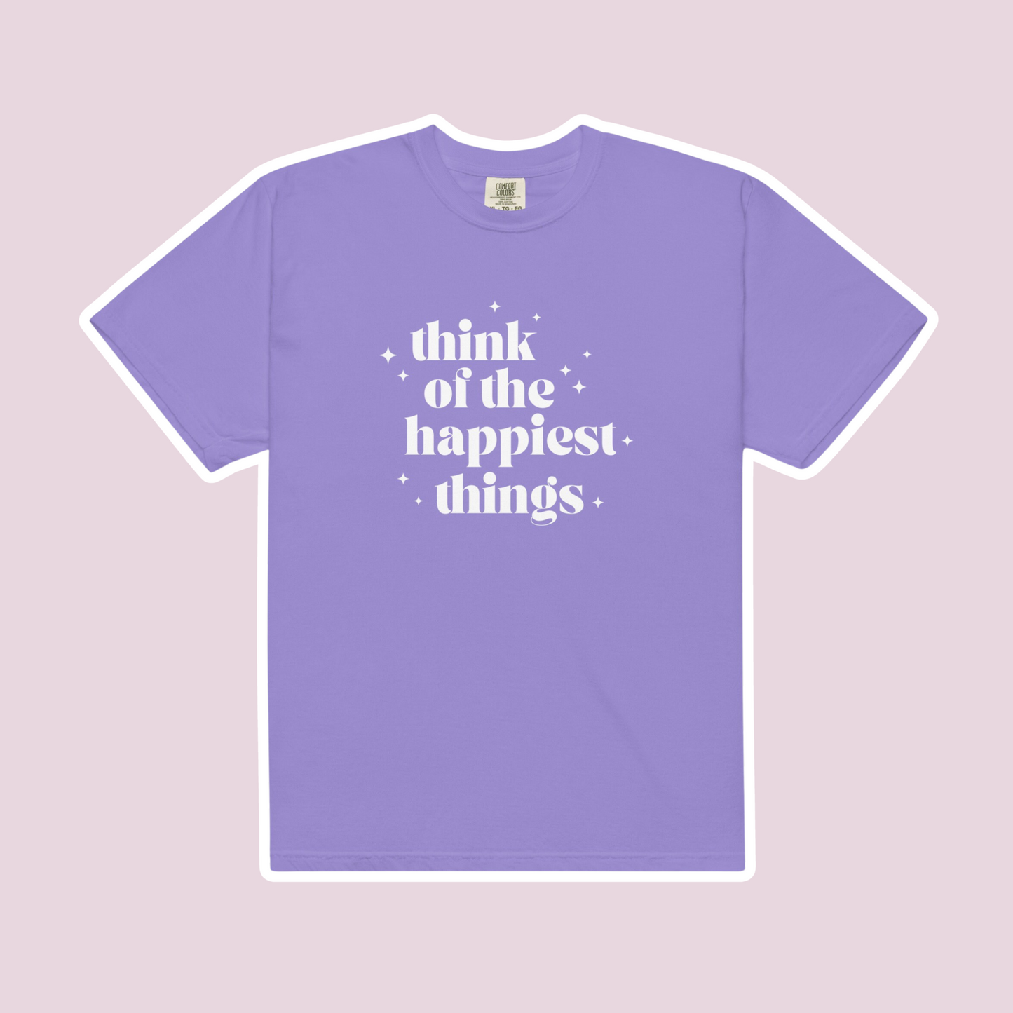 Happiest Things Comfort Colors Tee | Violet