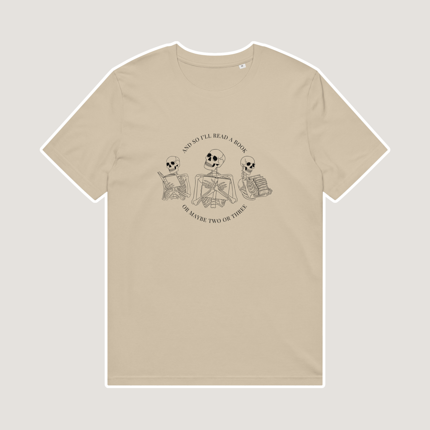 Literary Skeletons Stanley/Stella Organic Tee | Desert Dust