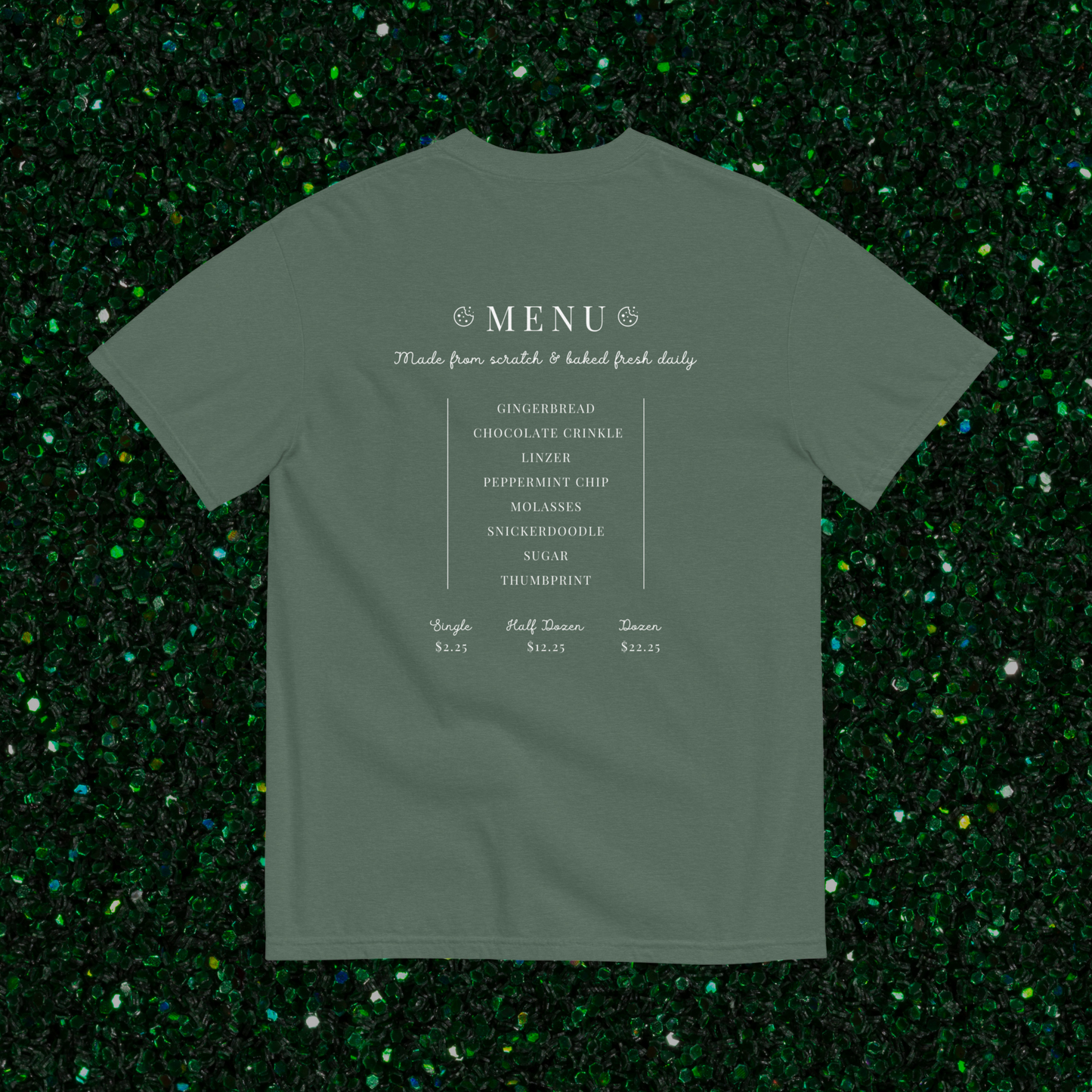 Kringle's Cookie Co. Comfort Colors Tee | Blue Spruce