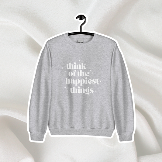 Happiest Things Crewneck | Sport Gray