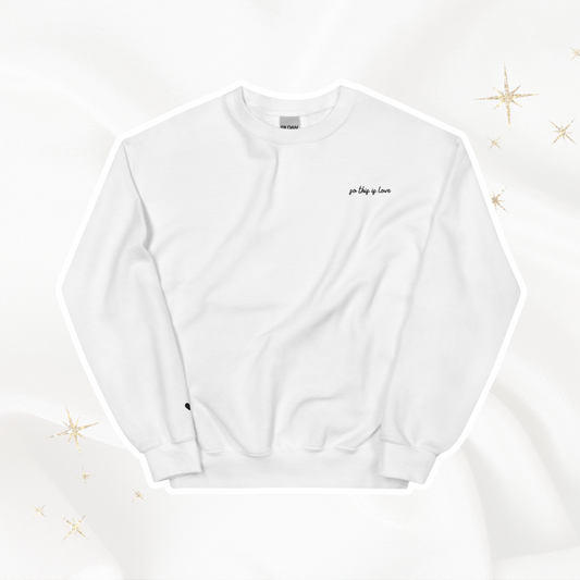 So This is Love Embroidered Crewneck | White
