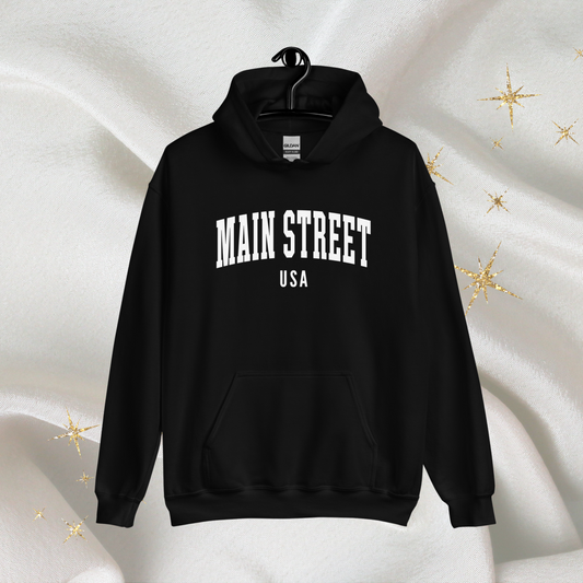 Main Street USA Hoodie | Black