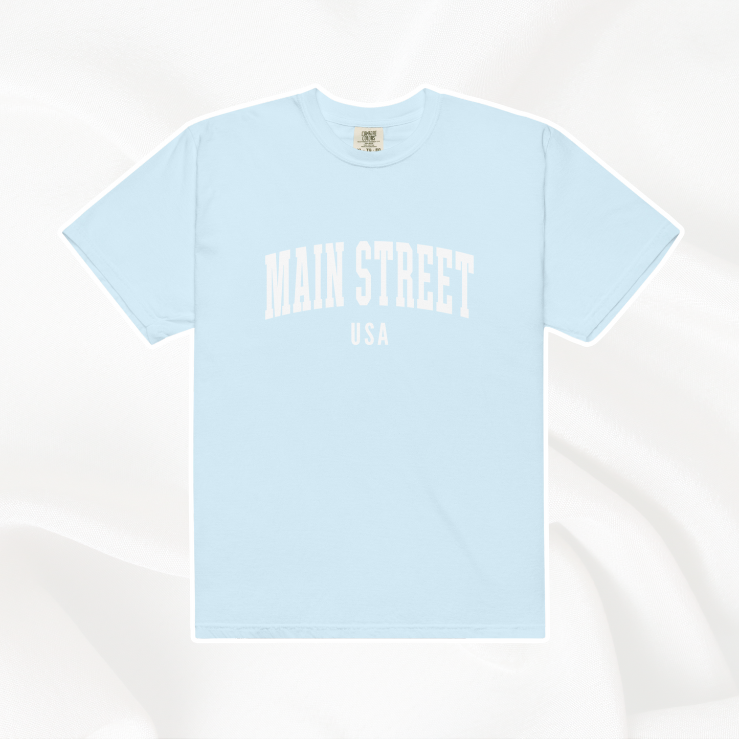 Main Street USA Comfort Colors T-shirt | Chambray