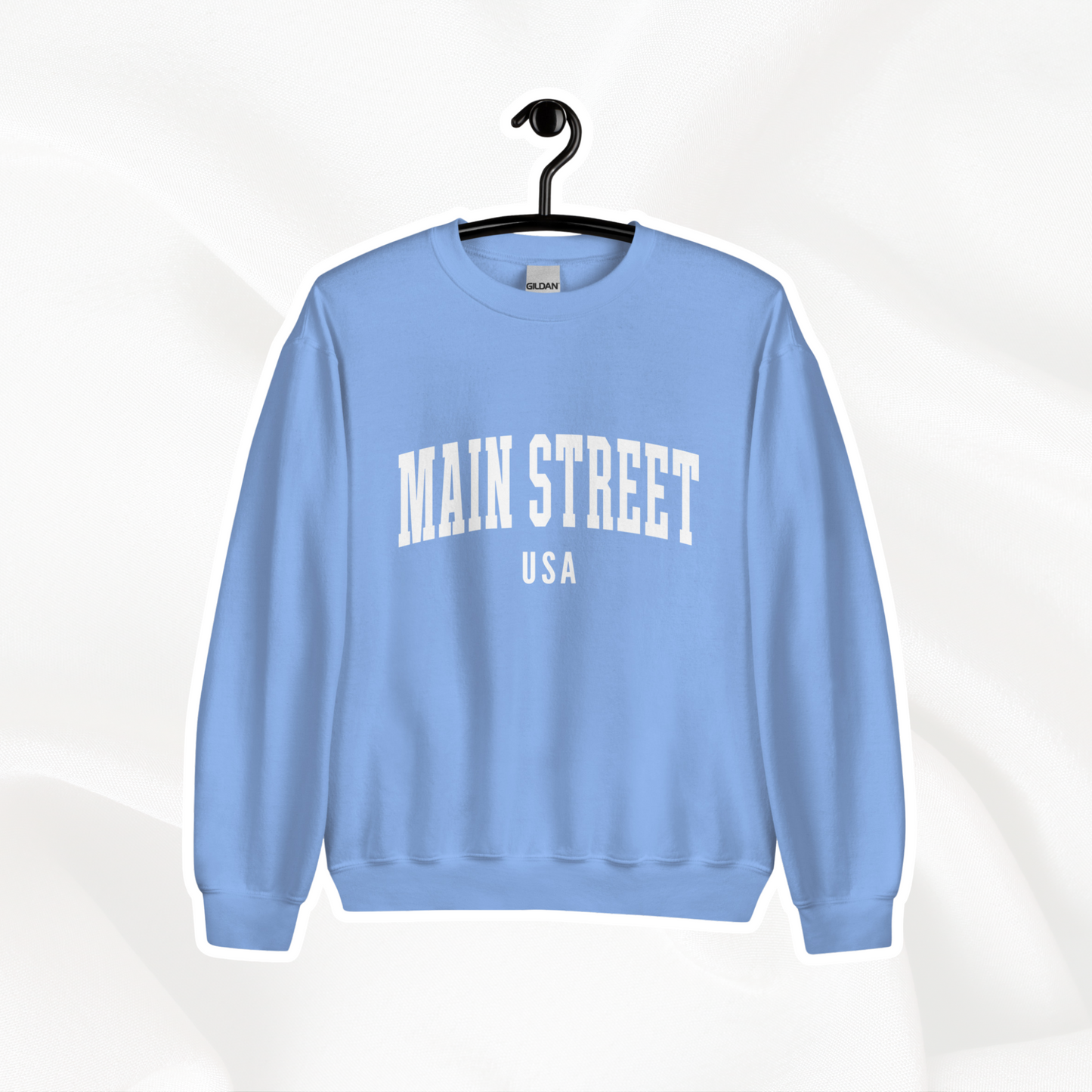 Main Street USA Crewneck | Carolina Blue
