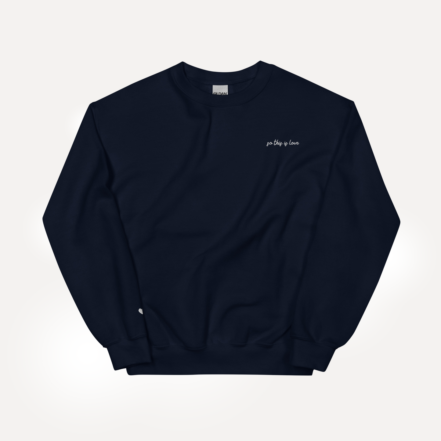 So This is Love Embroidered Crewneck | Navy