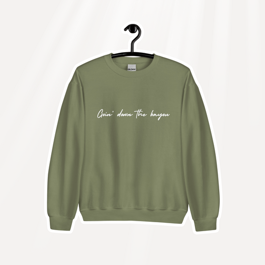 The Bayou Crewneck | Military Green