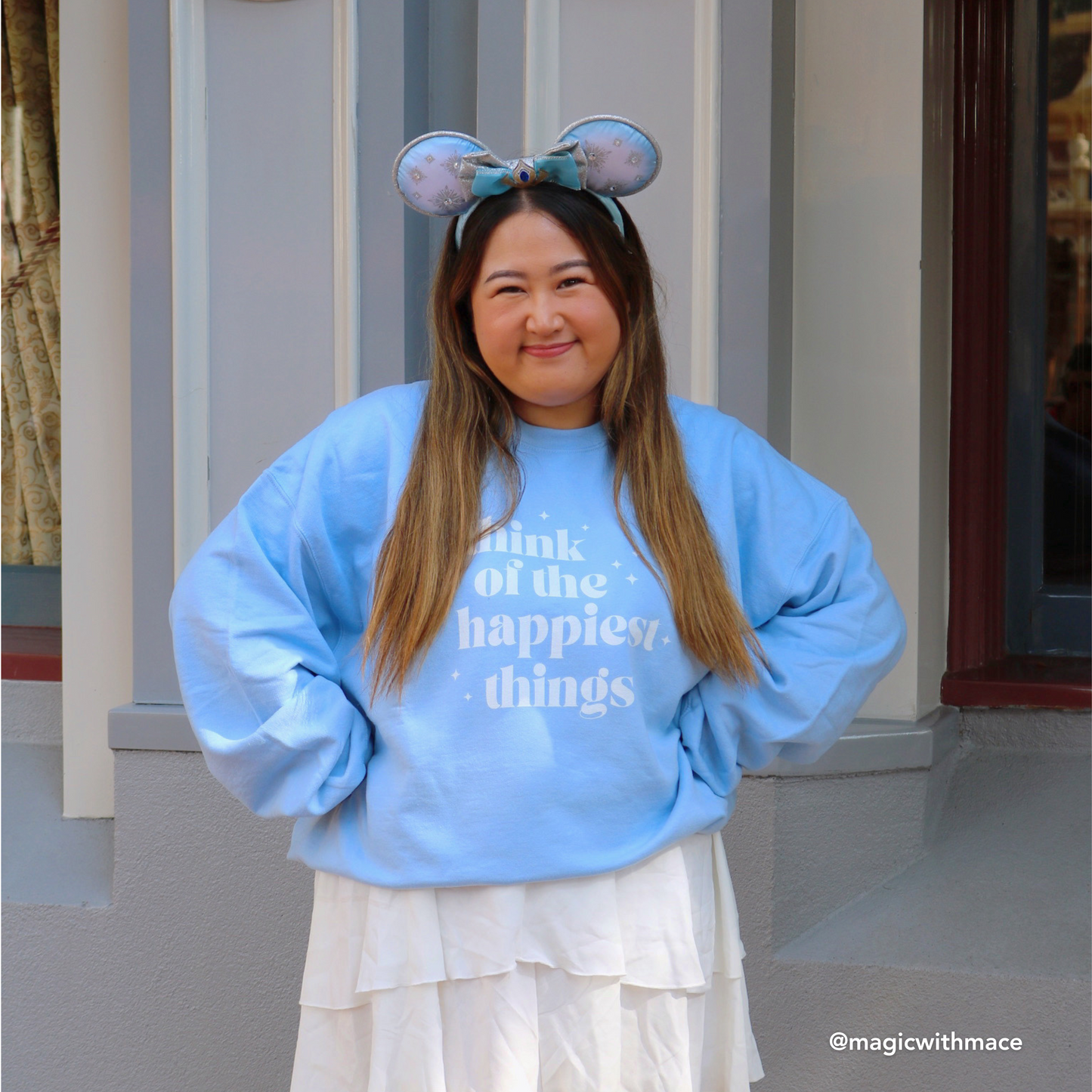 Happiest Things Crewneck | Light Blue