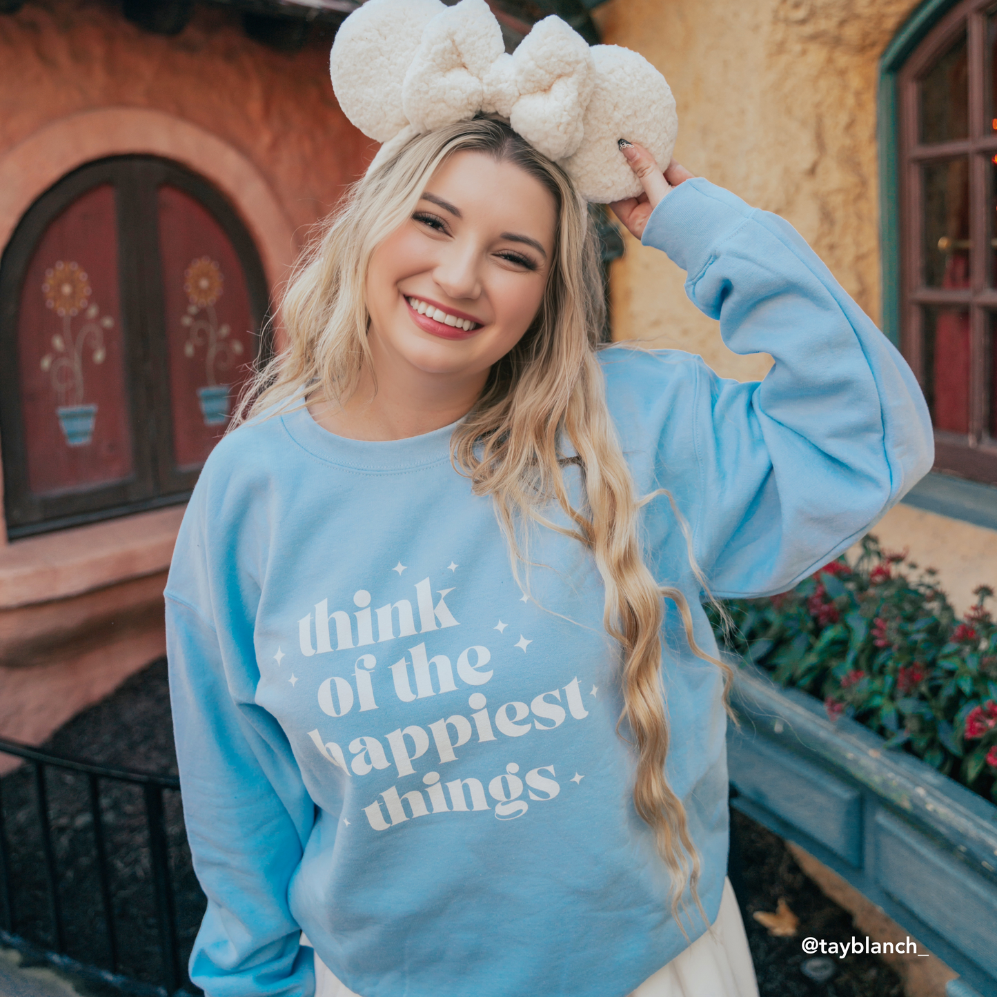 Happiest Things Crewneck | Light Blue