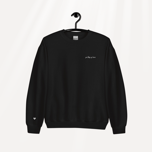 So This is Love Embroidered Crewneck | Black