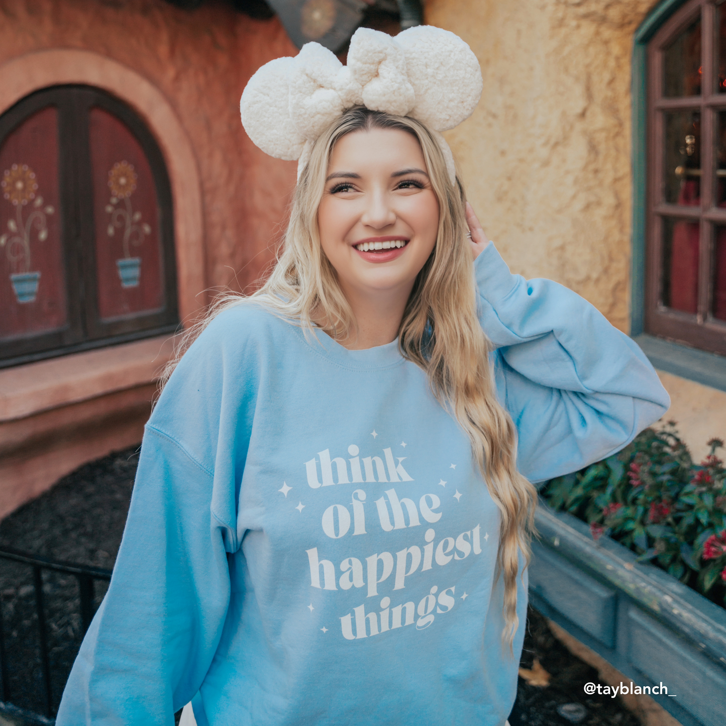 Happiest Things Crewneck | Light Blue