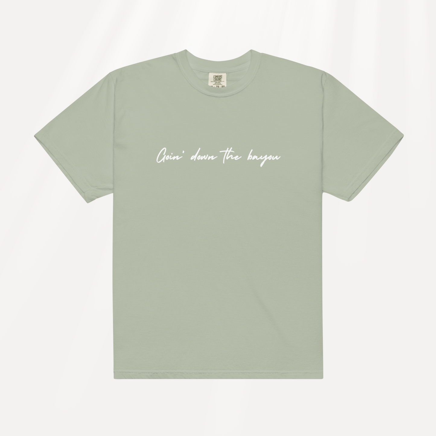 Bayou Comfort Colors Tee | Bay (White Print)