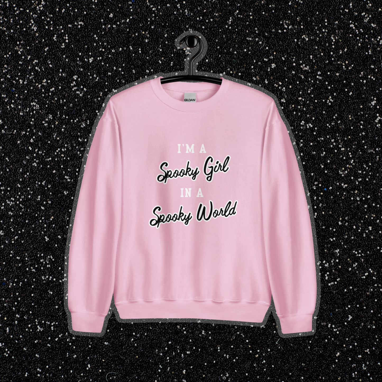 Spooky Girl Crewneck | Light Pink