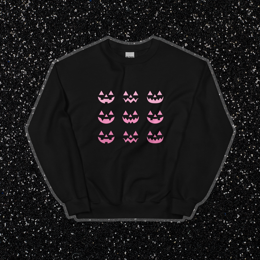 Pink Pumpkins Crewneck | Black