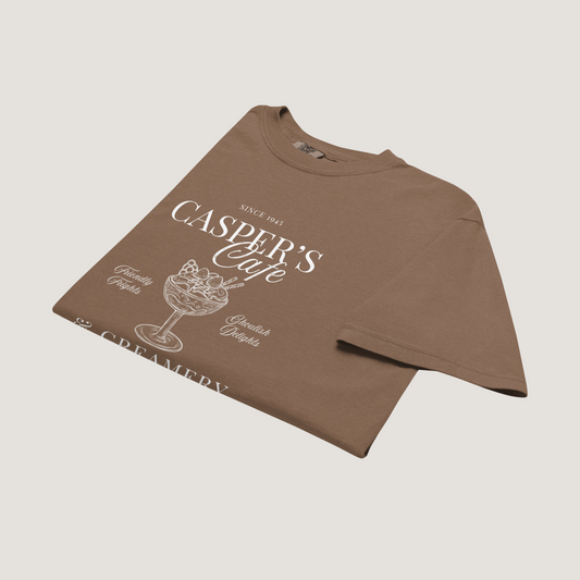 Casper's Cafe Comfort Colors Tee | Espresso