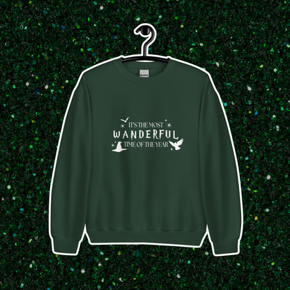 Most Wanderful Time Crewneck | Forest Green