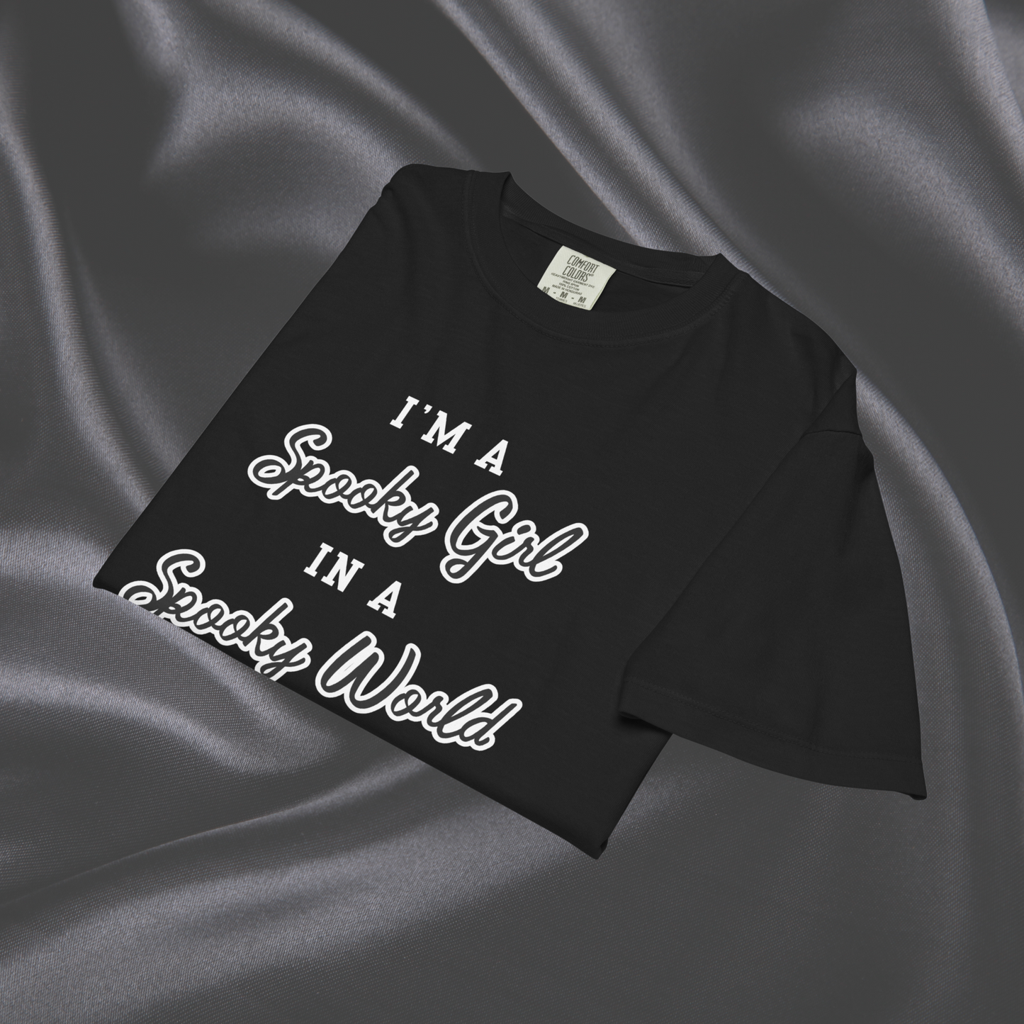 Spooky Girl Comfort Colors Crop Tee | Black