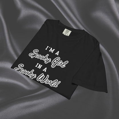 Spooky Girl Comfort Colors Crop Tee | Black