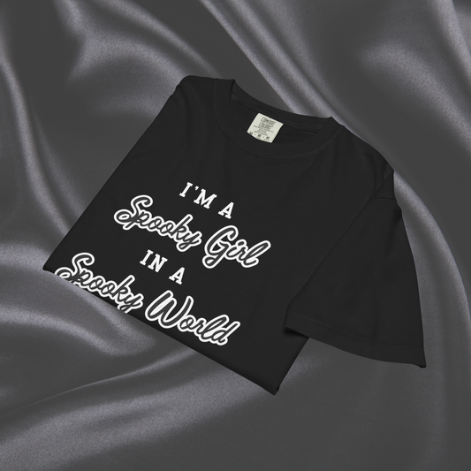 Spooky Girl Comfort Colors Crop Tee | Black