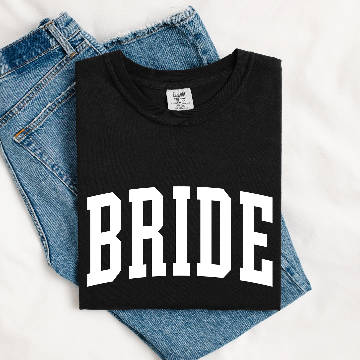 Varsity Bride Comfort Colors Tee | Black