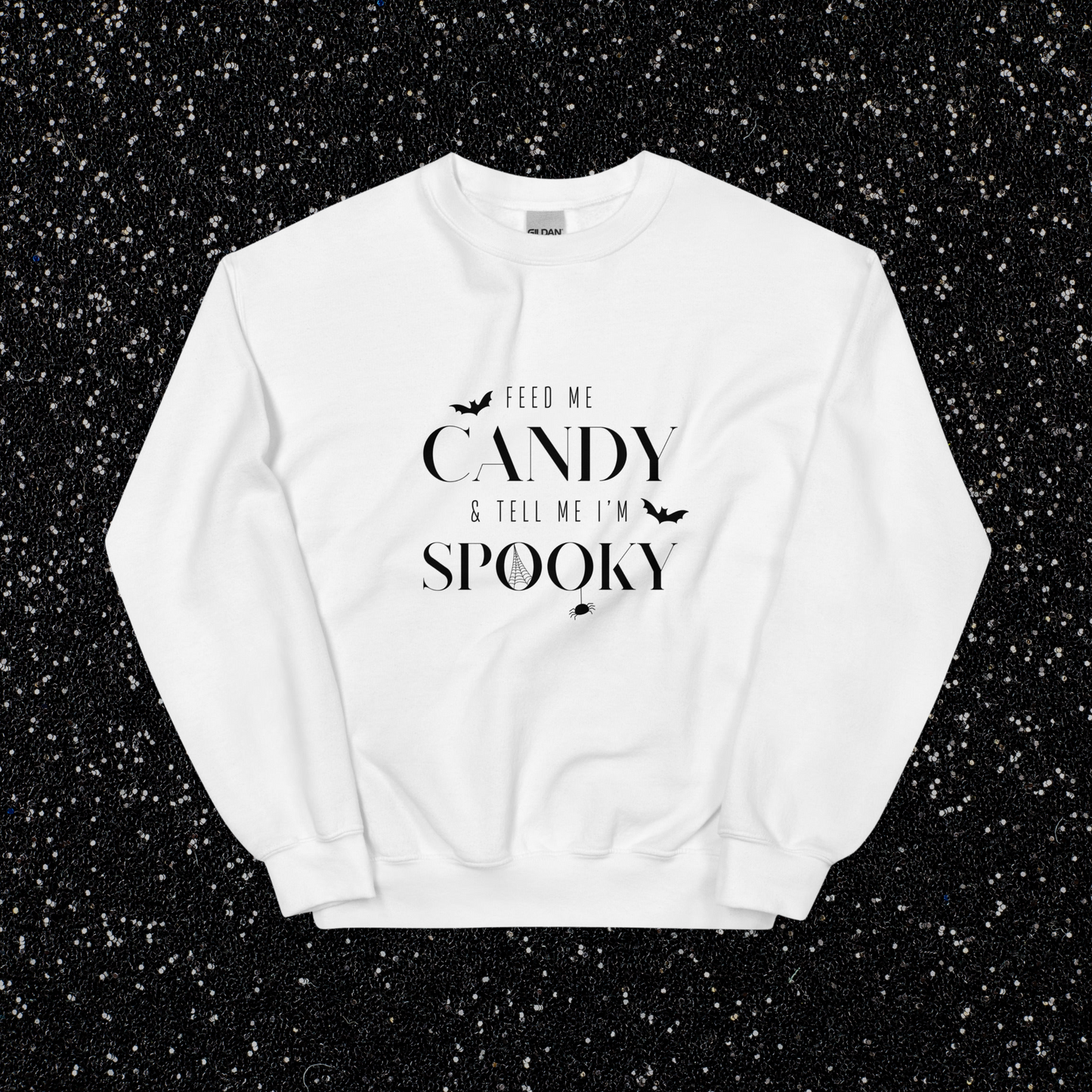 Feed Me Candy Crewneck | White