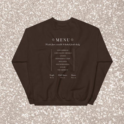 Kringle's Cookie Co. Crewneck | Dark Chocolate