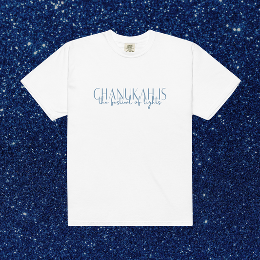 Festival of Lights Comfort Colors Tee | White