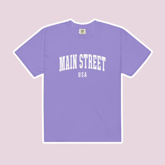 Main Street USA Comfort Colors T-shirt | Violet