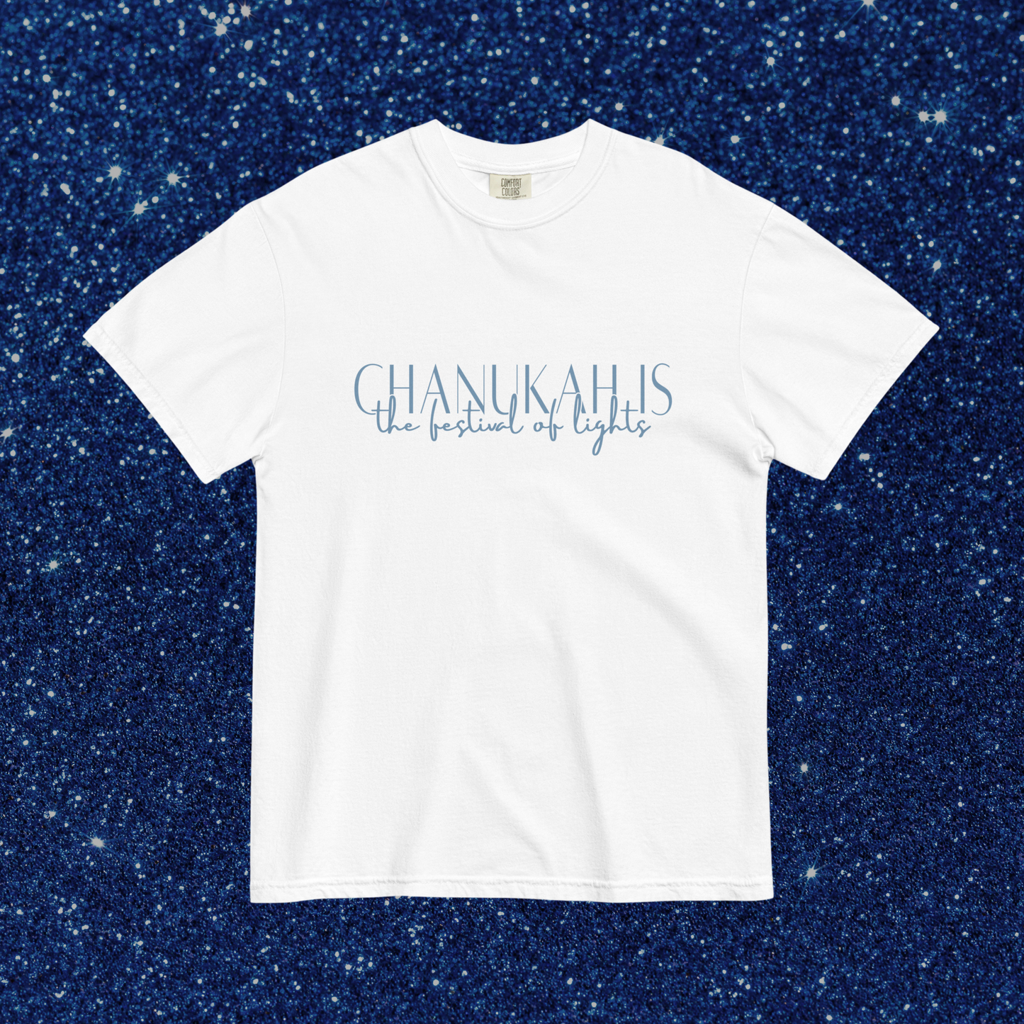 Festival of Lights Comfort Colors Tee | White