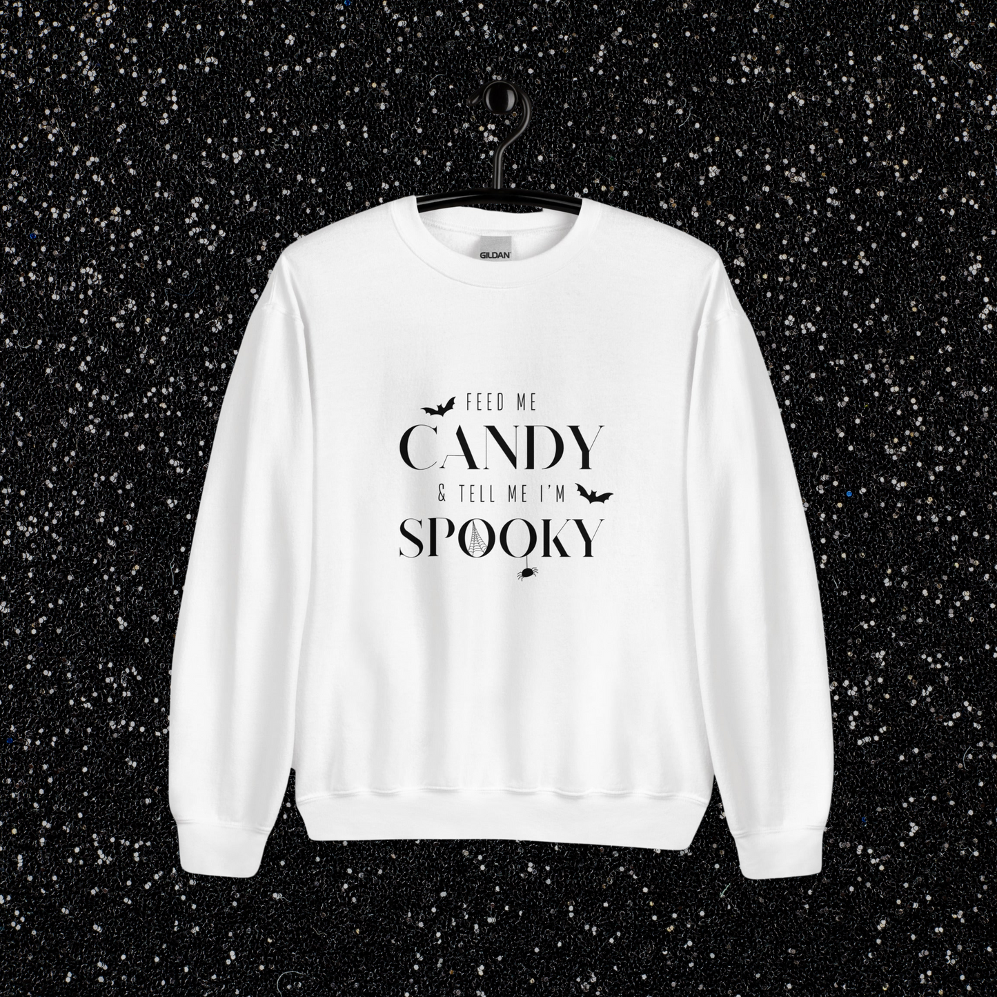 Feed Me Candy Crewneck | White