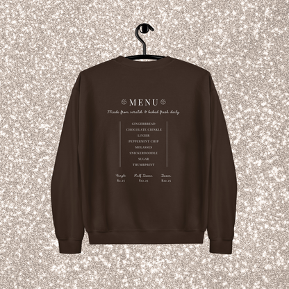 Kringle's Cookie Co. Crewneck | Dark Chocolate