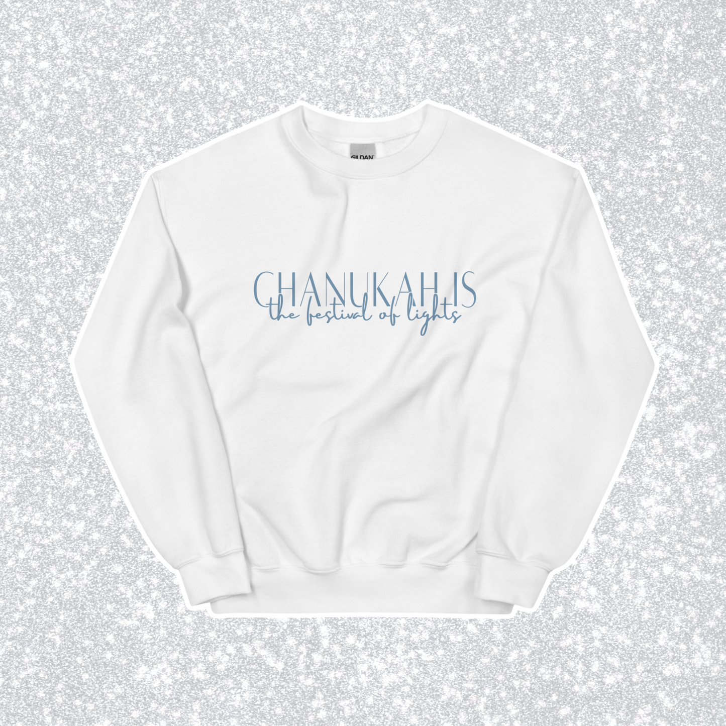 Festival of Lights Crewneck | White