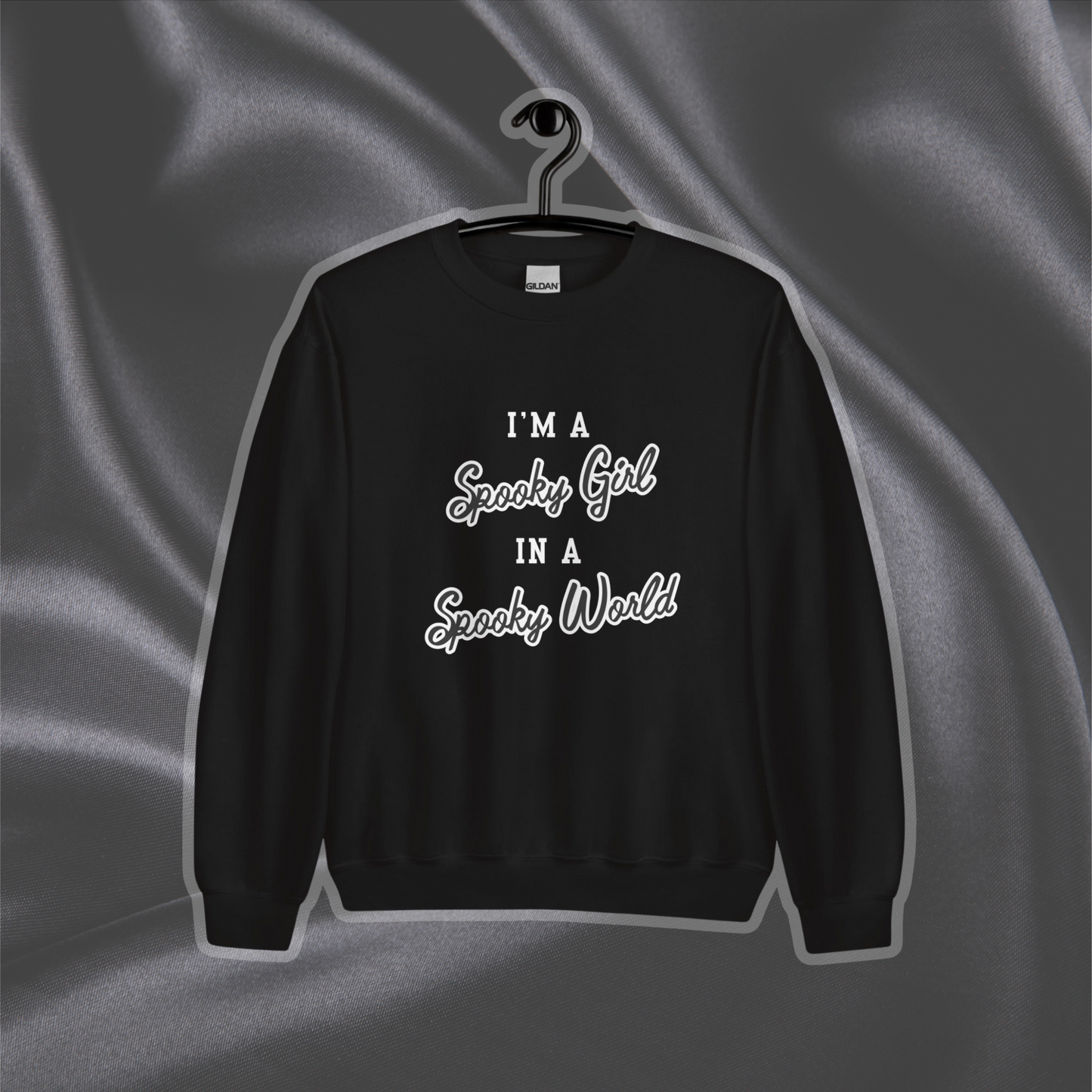 Spooky Girl Crewneck | Black