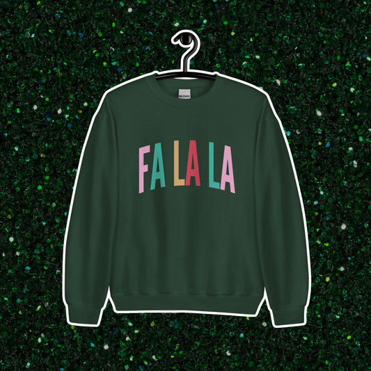 Fa La La Crewneck | Forest Green