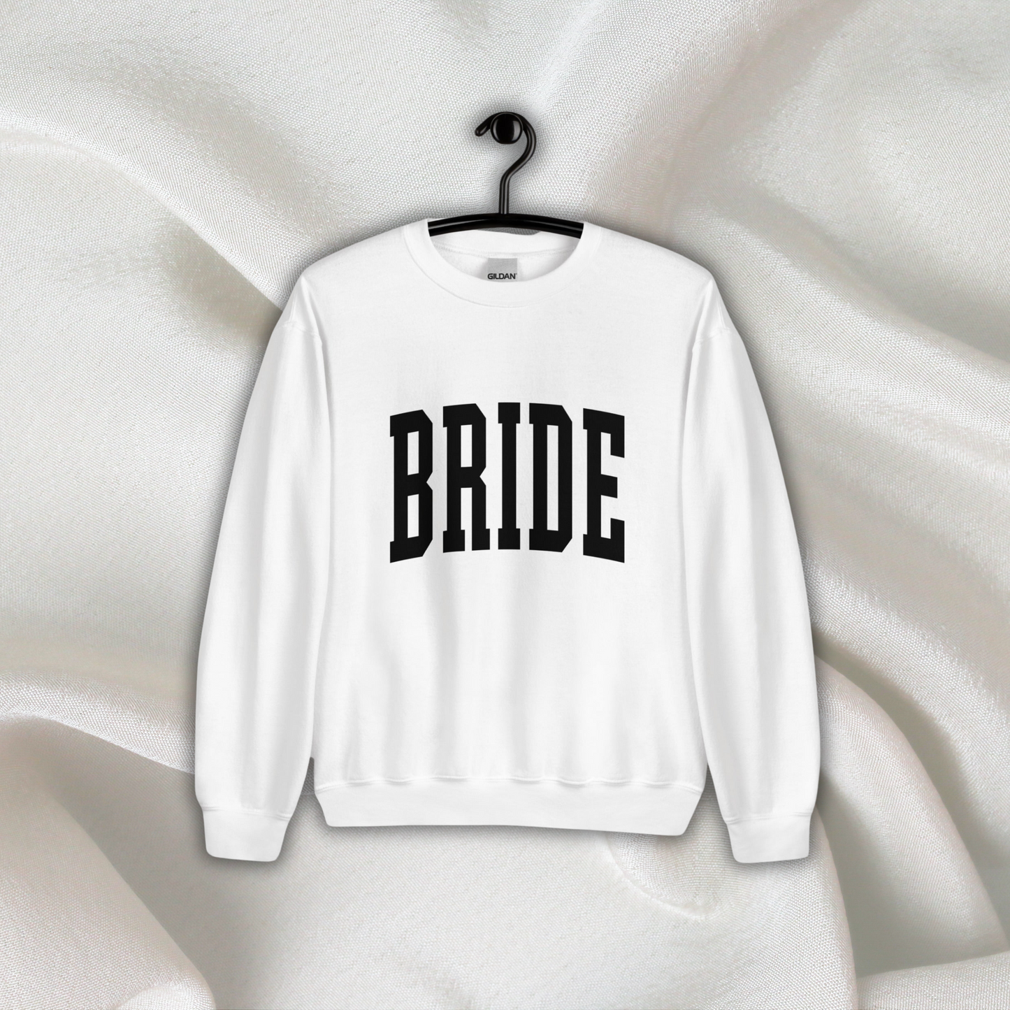 Varsity Bride Crewneck | White