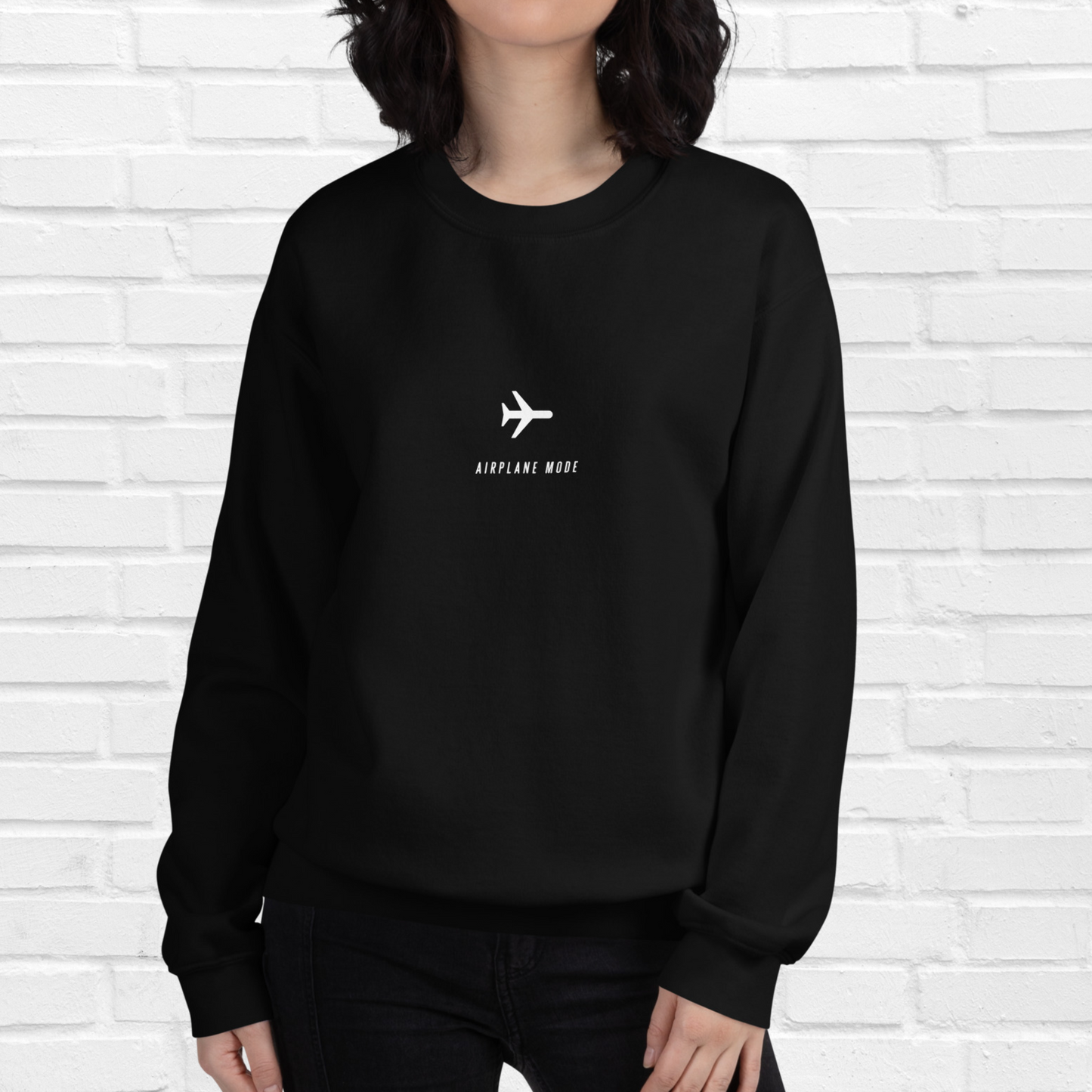 Sweat-shirt en mode avion | Noir 