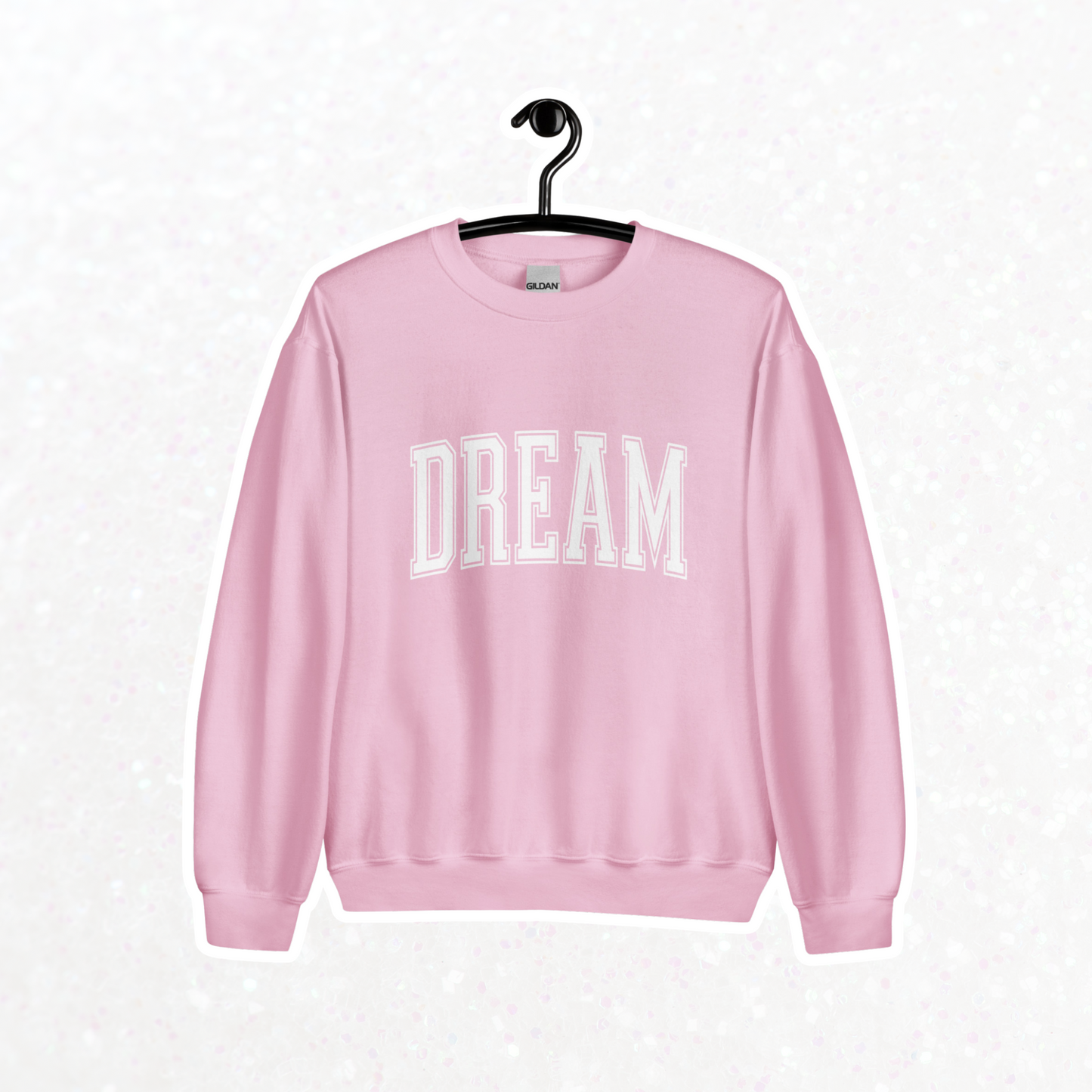 Varsity Dream Crewneck | Light Pink