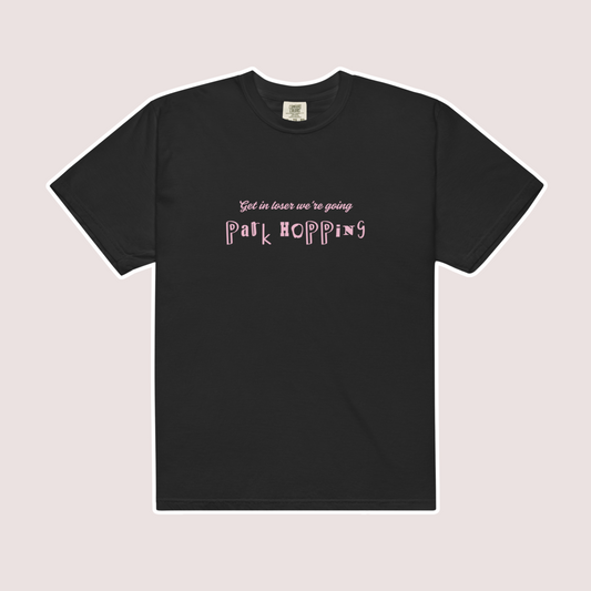 Get in Loser Comfort Colors Tee | Black (Pink Print)