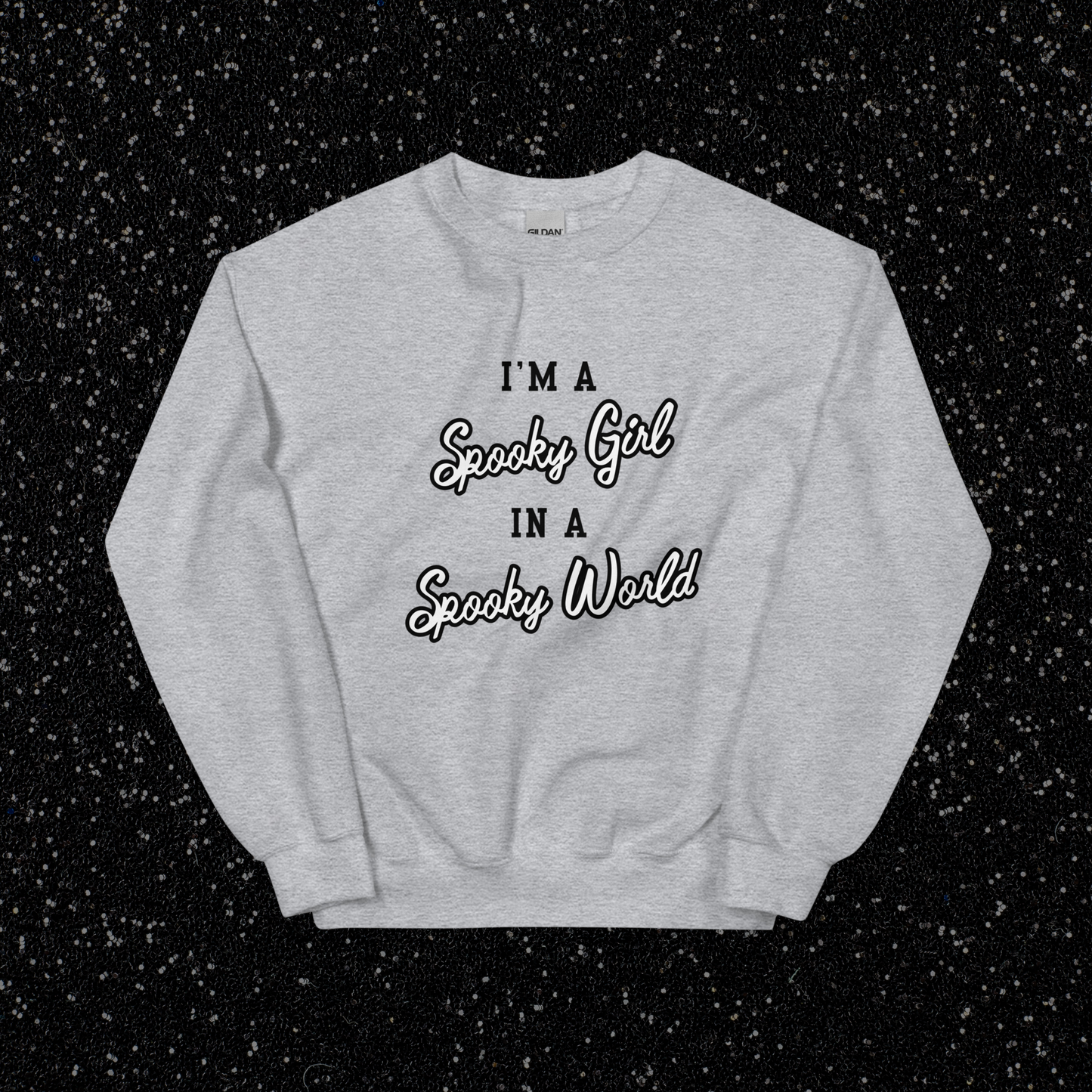 Spooky Girl Crewneck | Sport Gray