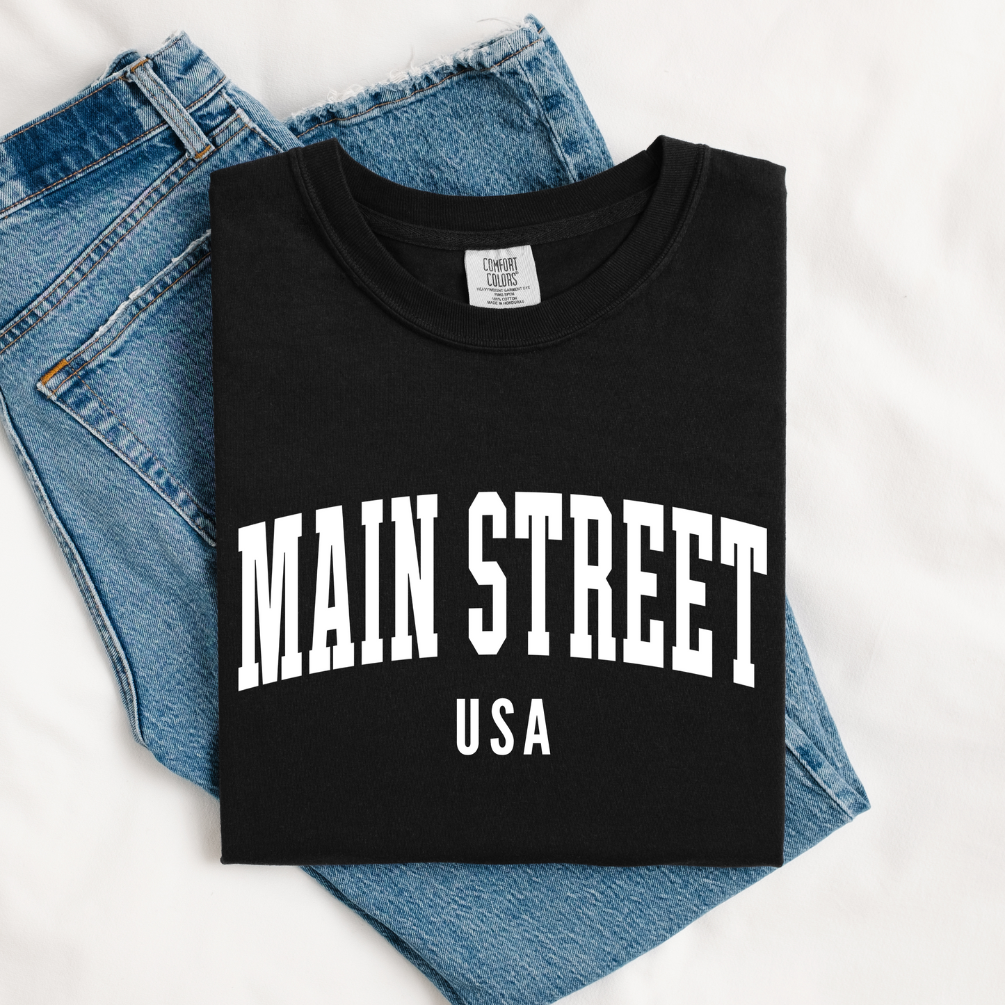 Main Street USA Comfort Colors T-shirt | Black