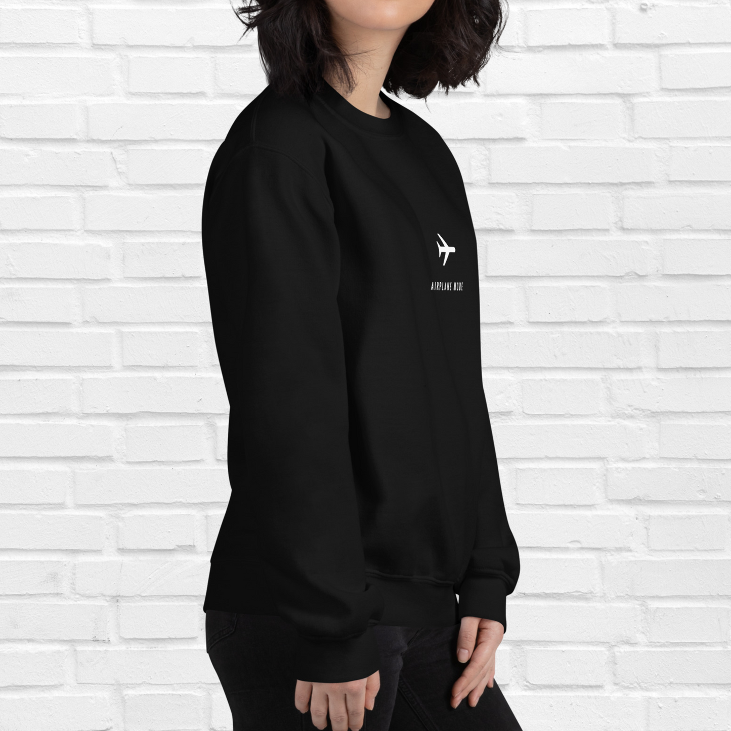 Sweat-shirt en mode avion | Noir 