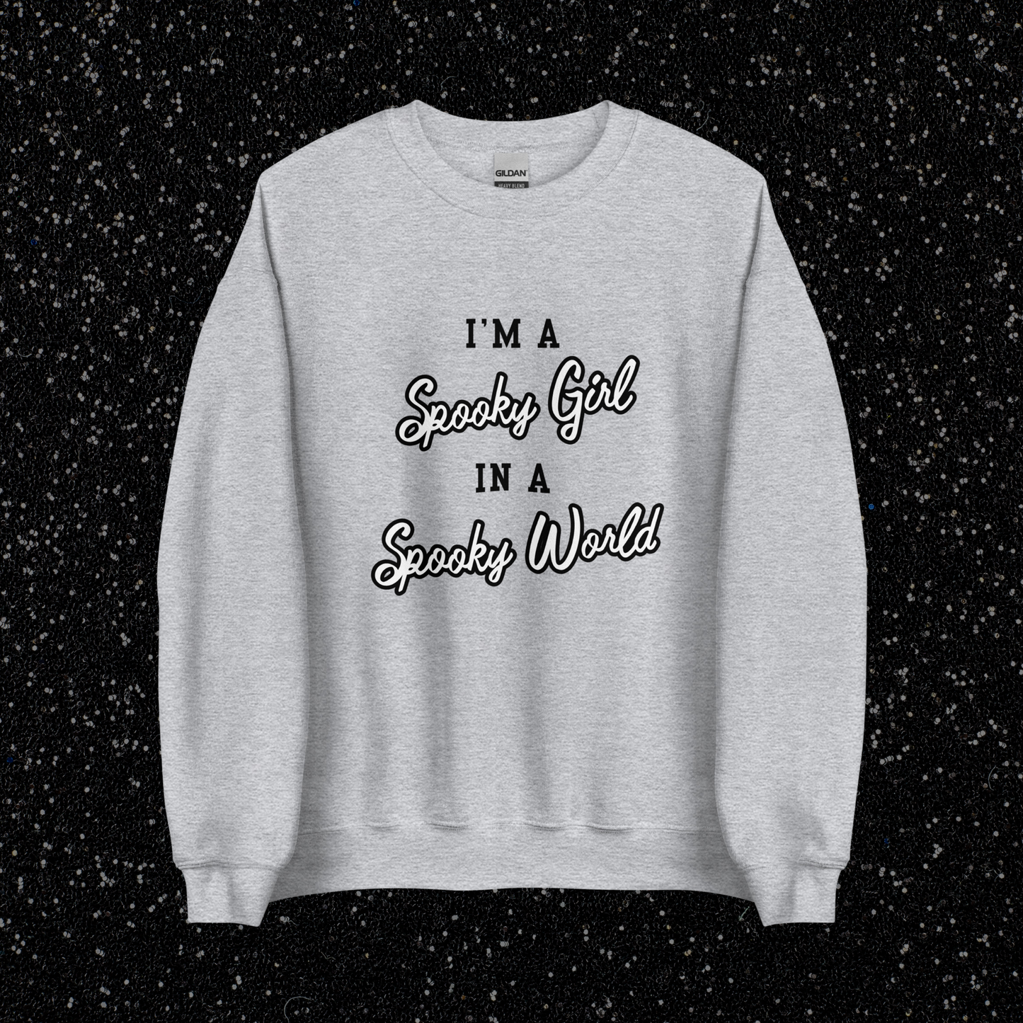 Spooky Girl Crewneck | Sport Gray