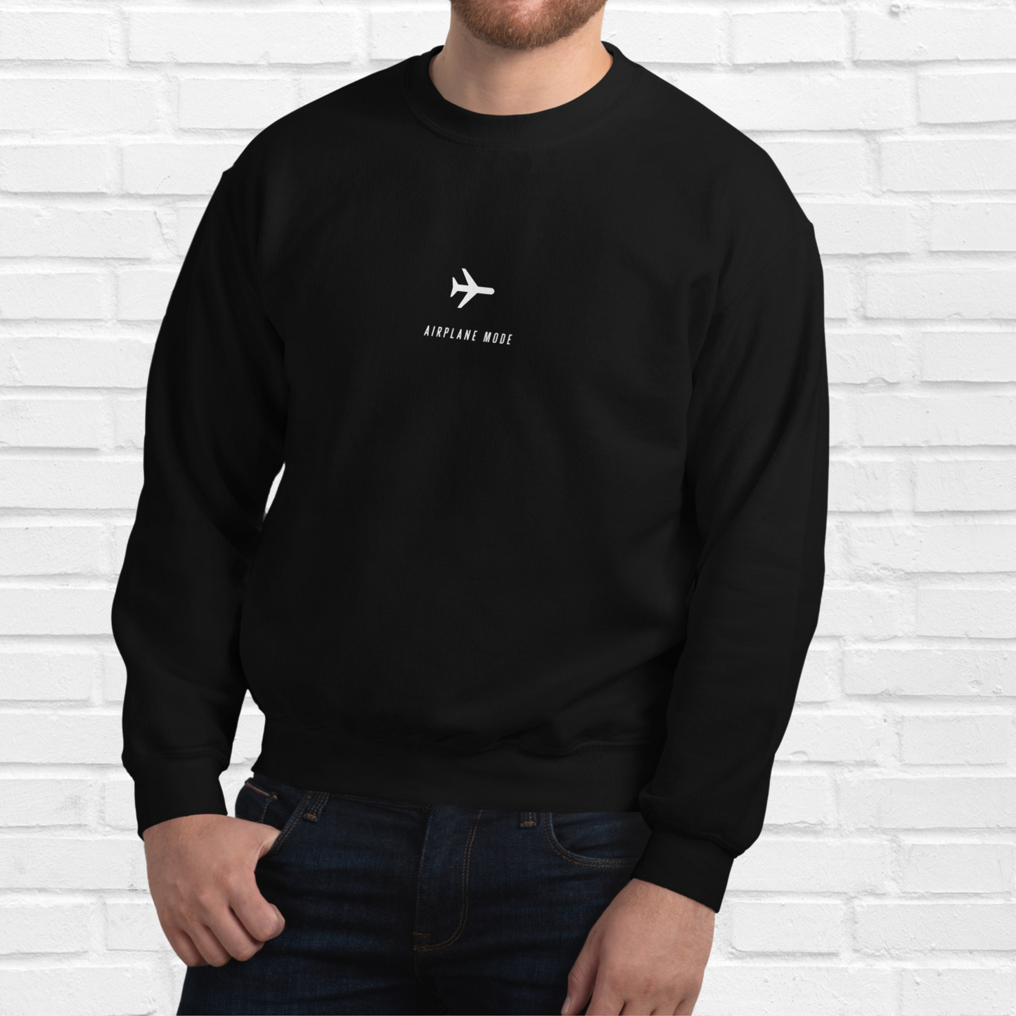 Sweat-shirt en mode avion | Noir 