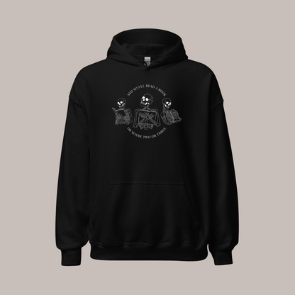 Literary Skeletons Hoodie | Black